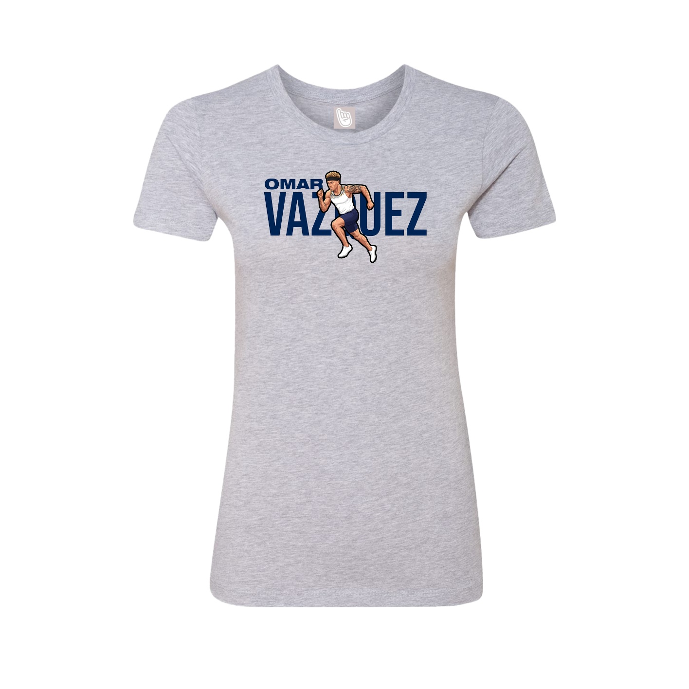 Womens Tee — Player Name in Grey