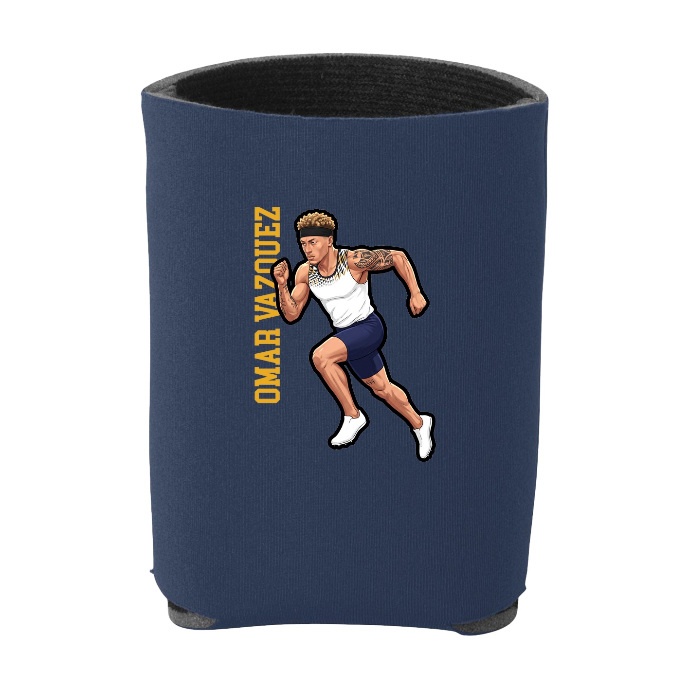 Can Holder — Name Vertical in Navy