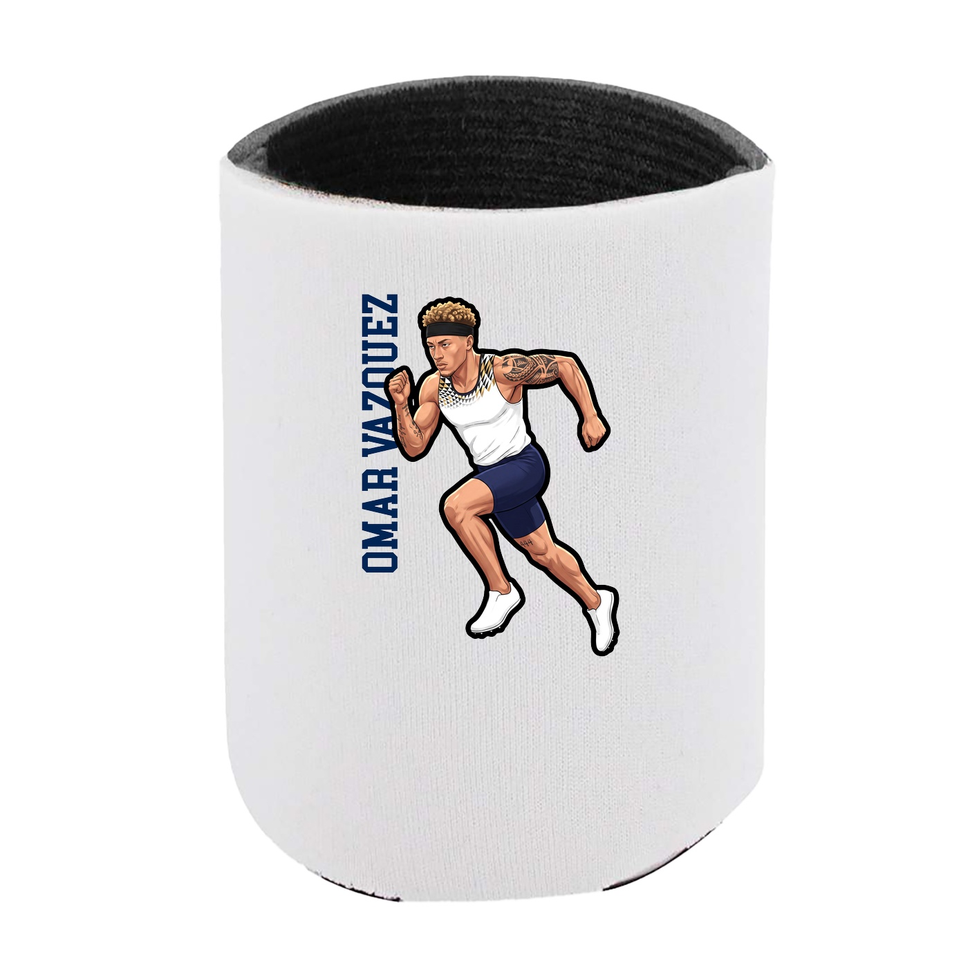 Can Holder — Name Vertical in White