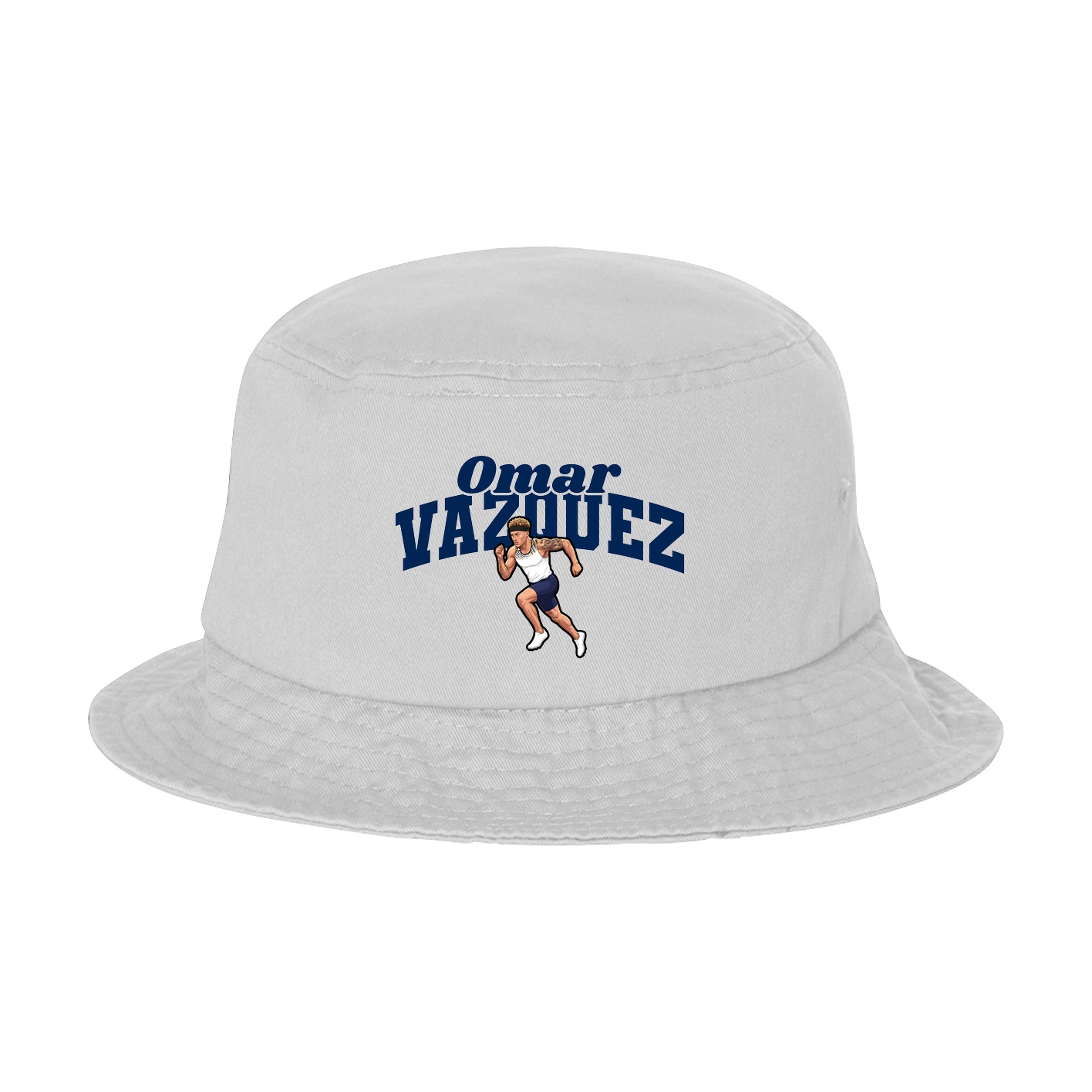 Bucket Cap — Signature Arch in White