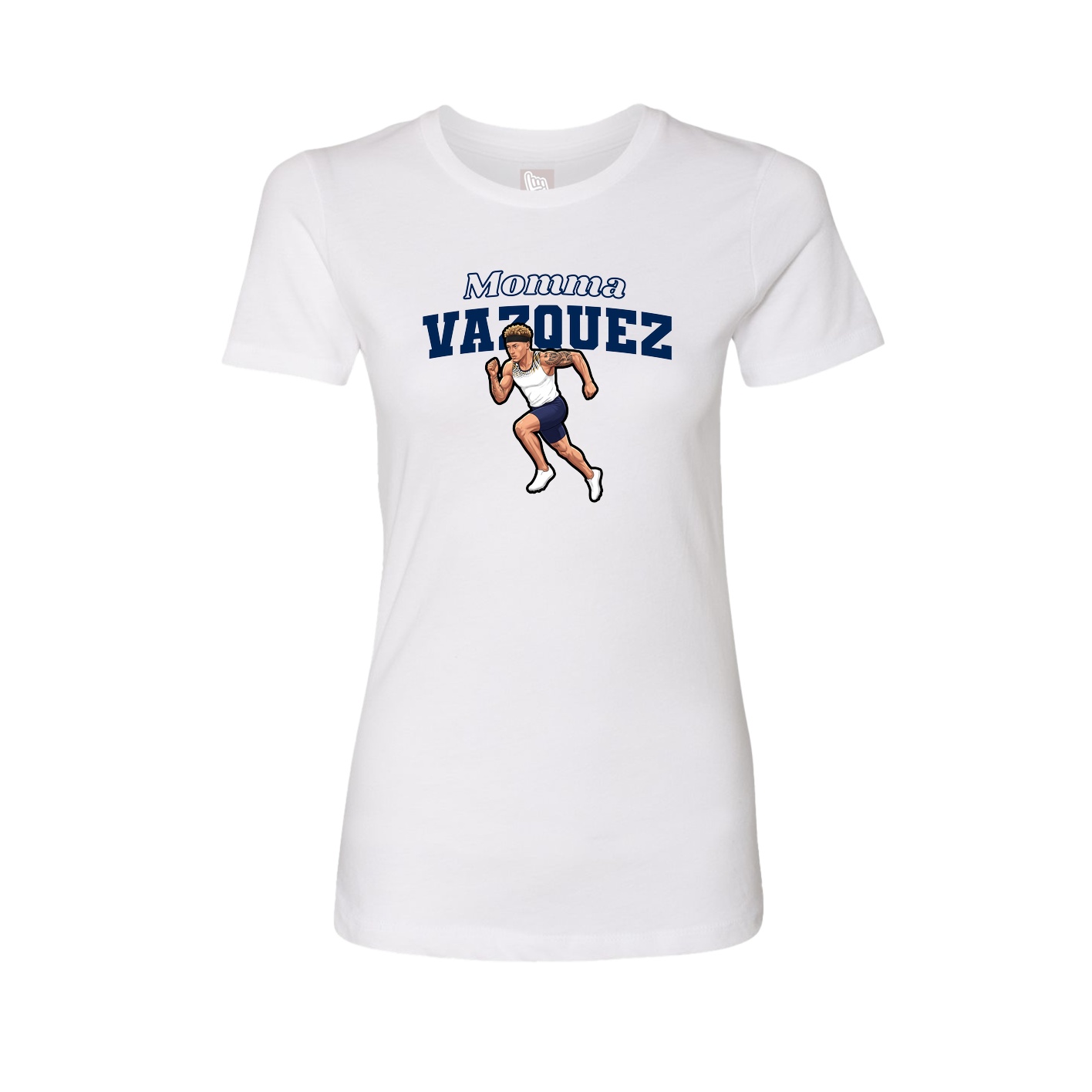 Womens Tee — Mothers Day Block in White