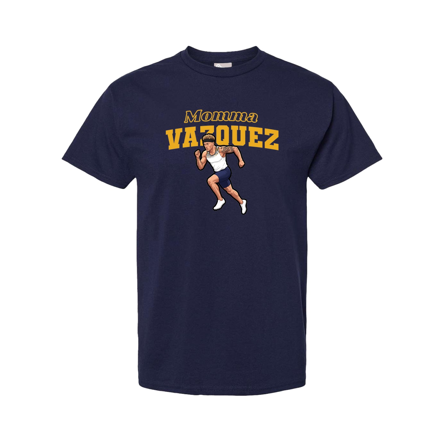 Youth Tee — Mothers Day Block in Navy