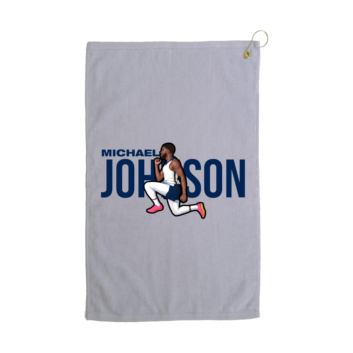 Golf Towel — Player Name in Grey