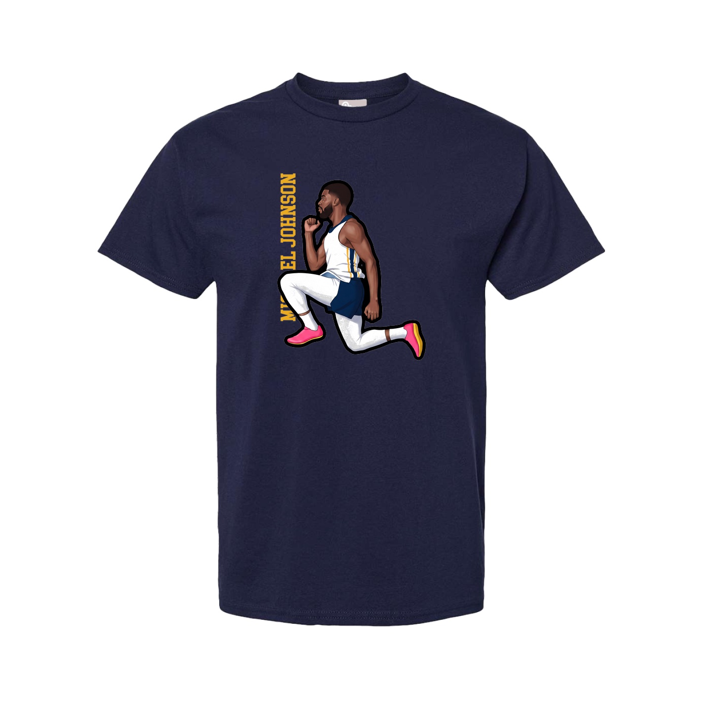 Youth Tee — Name Vertical in Navy