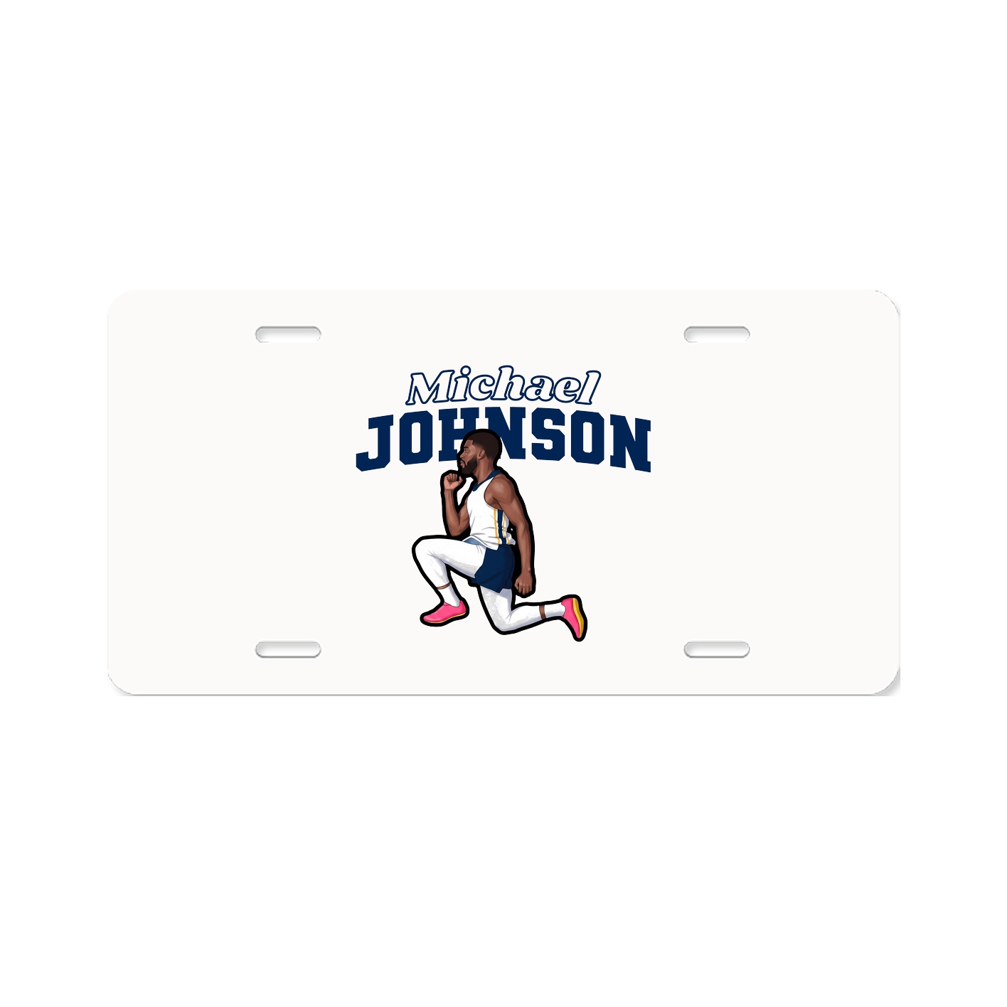 License Plate — Name Arch in Classic