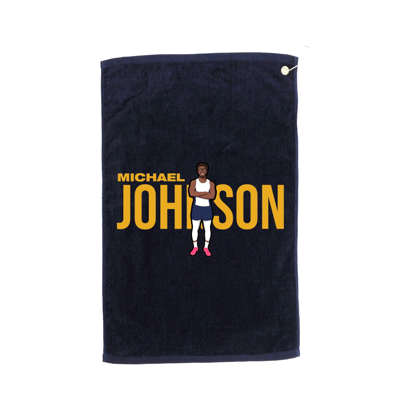 Golf Towel — Player Name in Navy