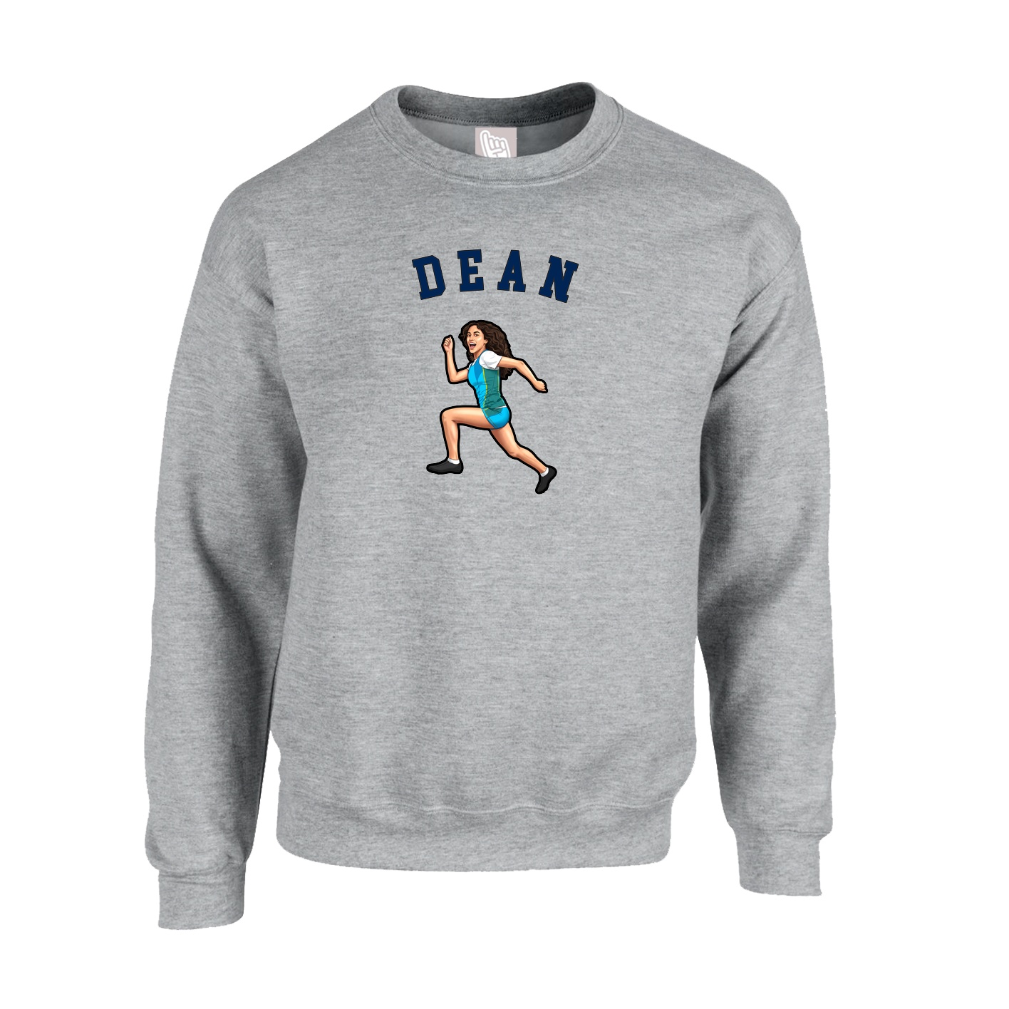 Fleece Crew — Shirsey Arch in Grey