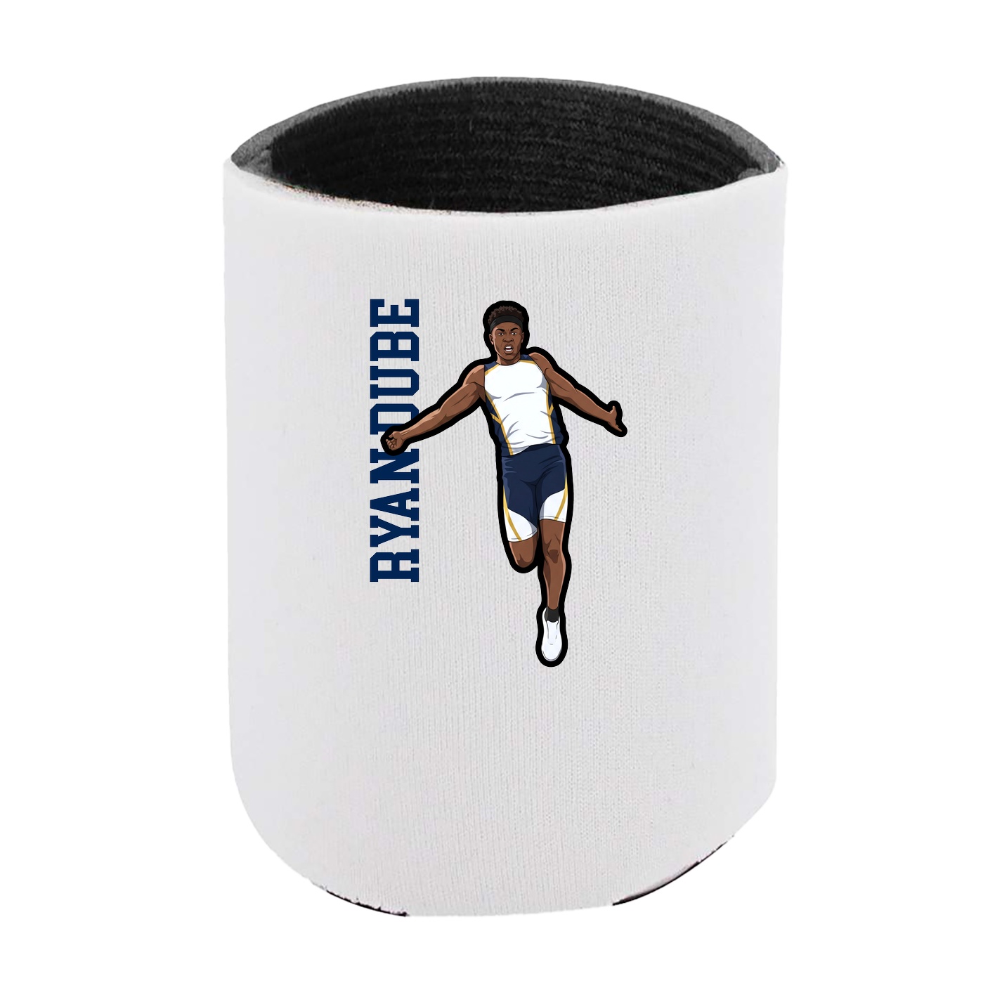 Can Holder — Name Vertical in White