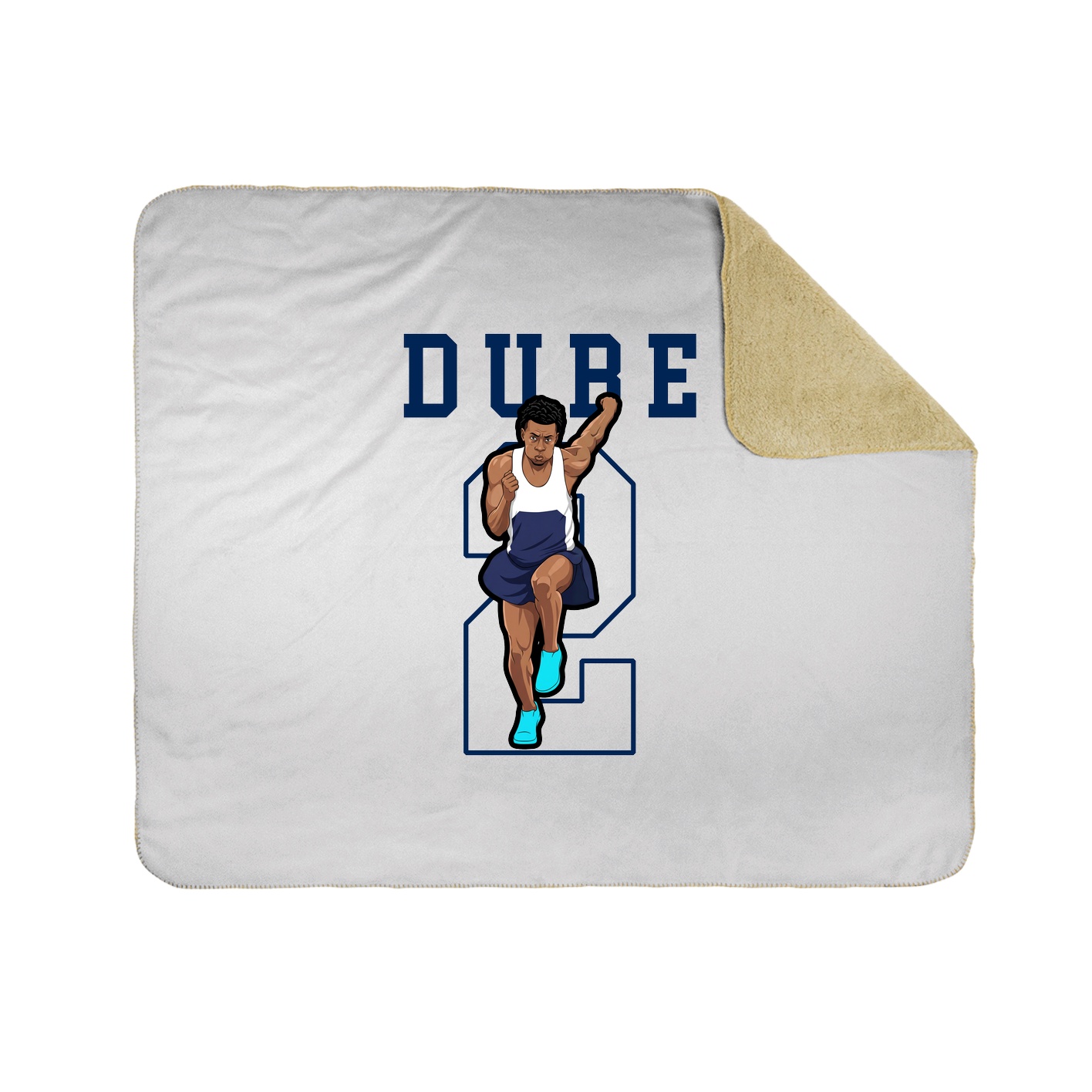 50x60 Sherpa Lined Throw Blanket