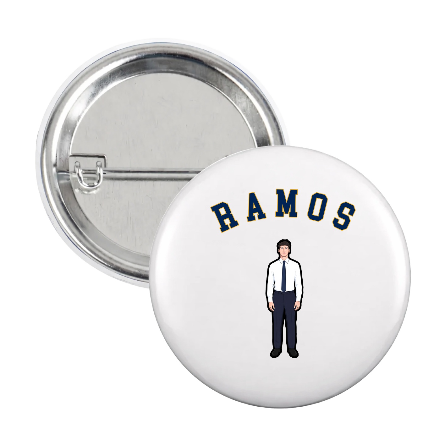 Game Day Button — Shirsey Arch in White