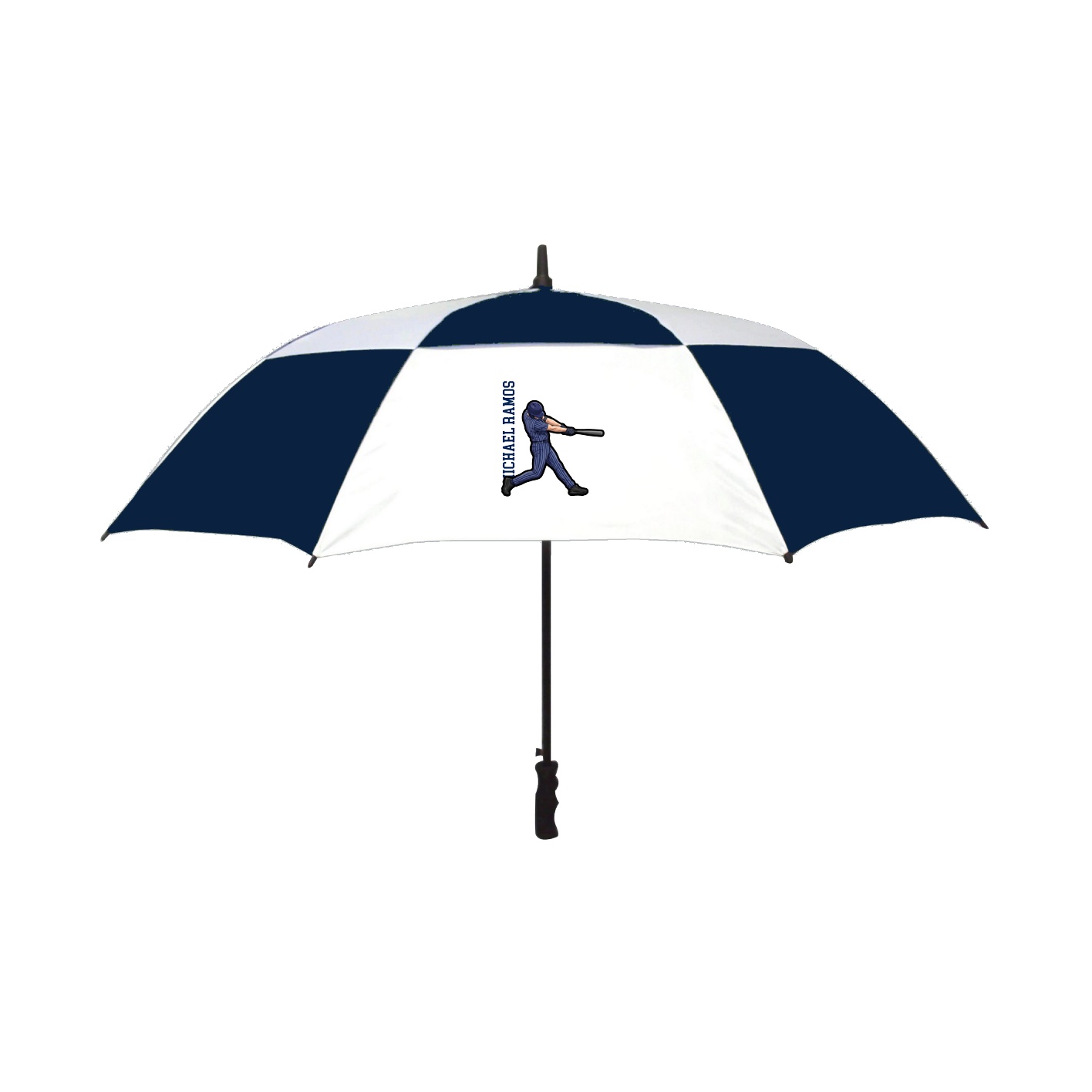 Golf Umbrella — Name Vertical in Navy