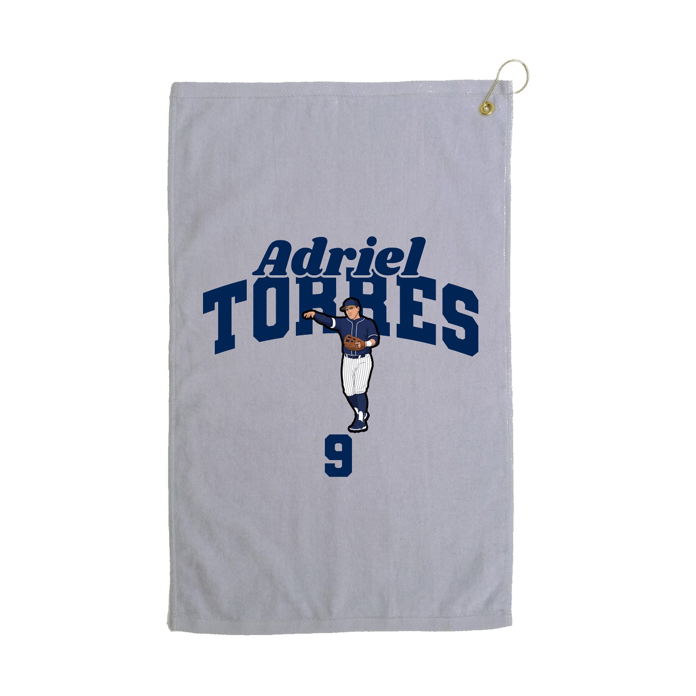 Golf Towel — Signature Arch in Grey