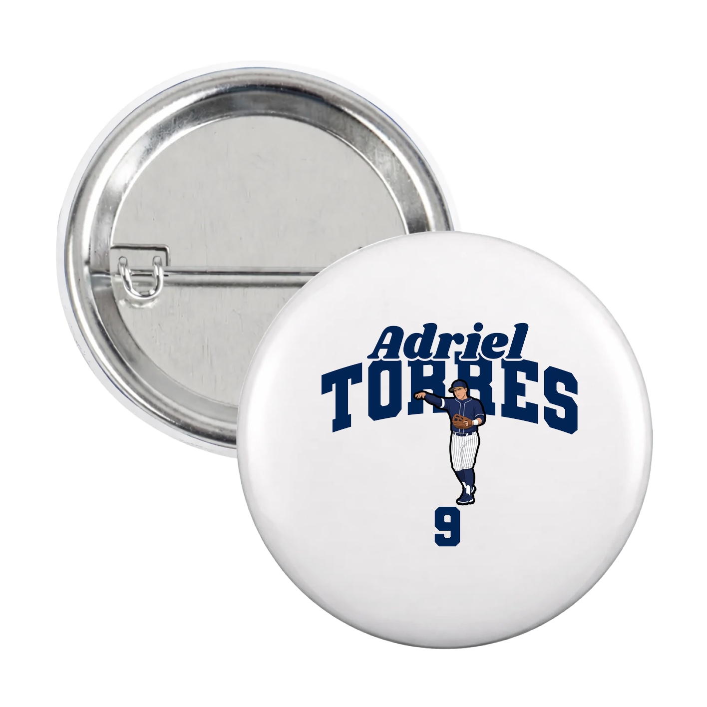 Game Day Button — Signature Arch in White