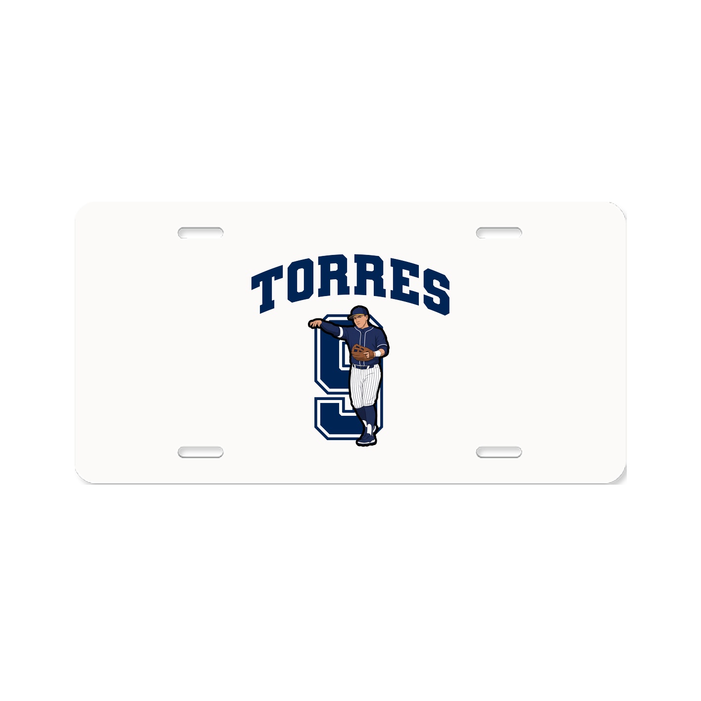 License Plate — Number in Classic