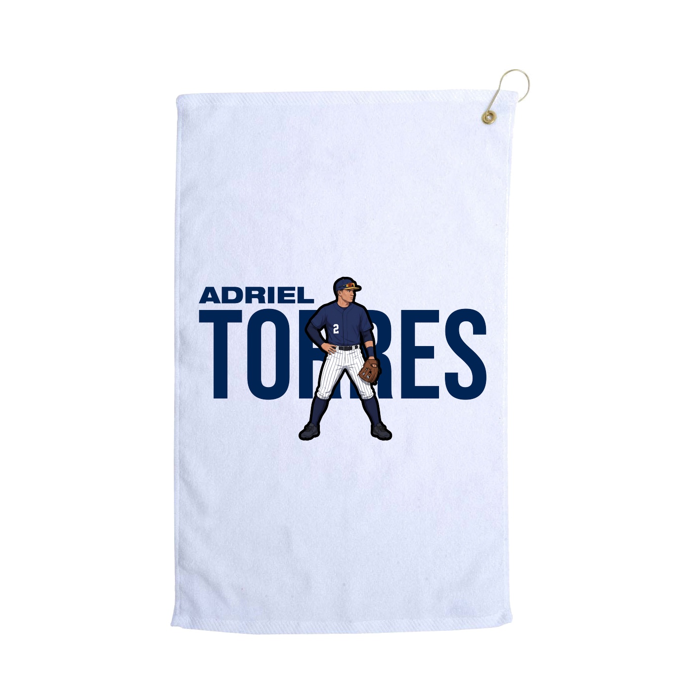 Golf Towel — Player Name in White
