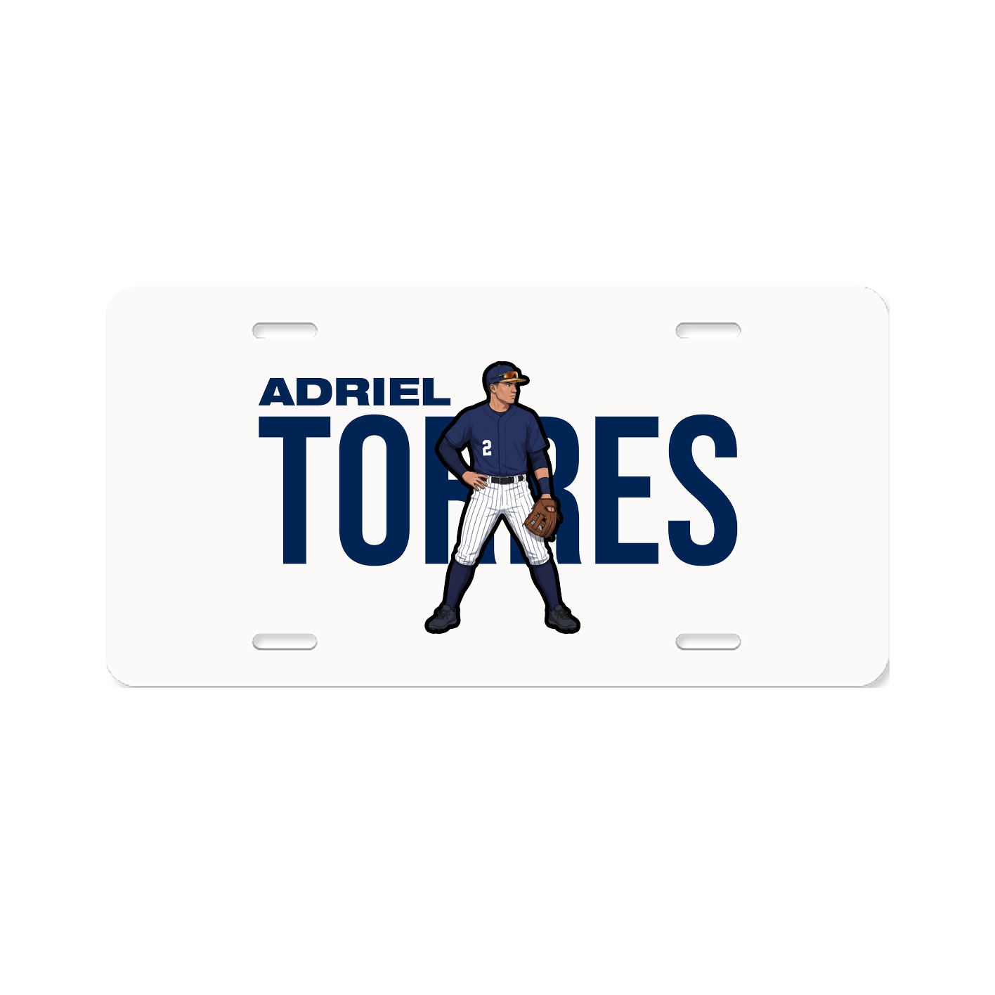 License Plate — Player Name in Classic