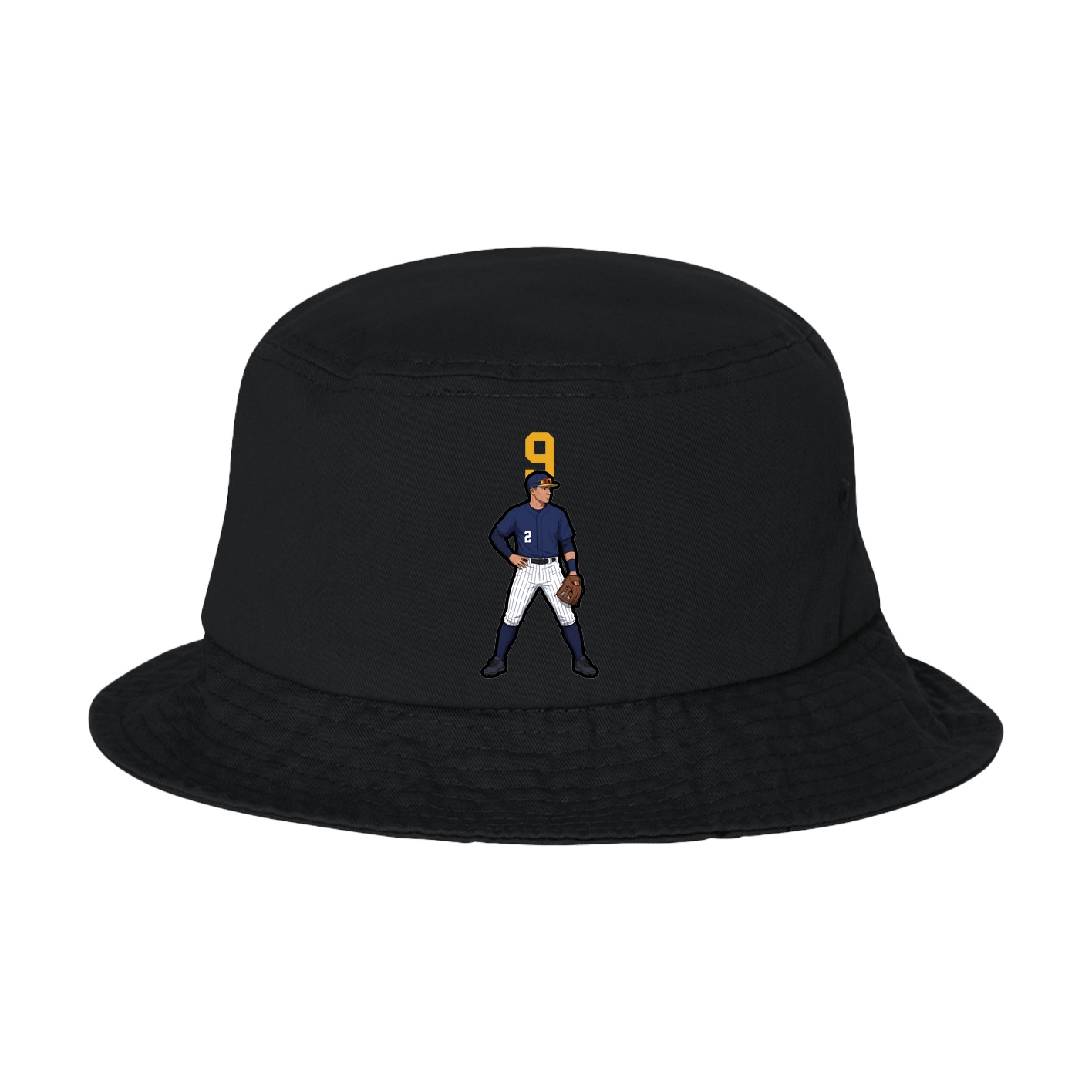 Bucket Cap — Number Top in Black