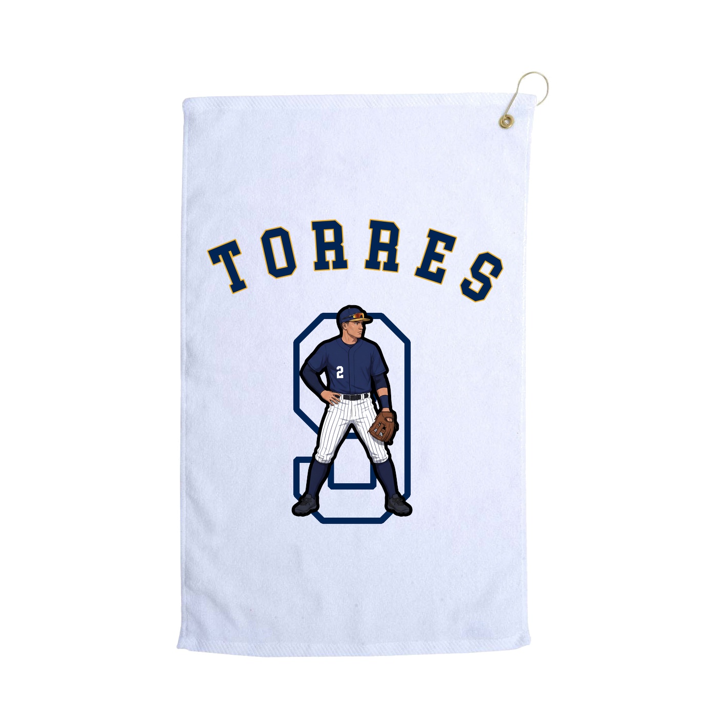 Golf Towel — Shirsey Arch in White