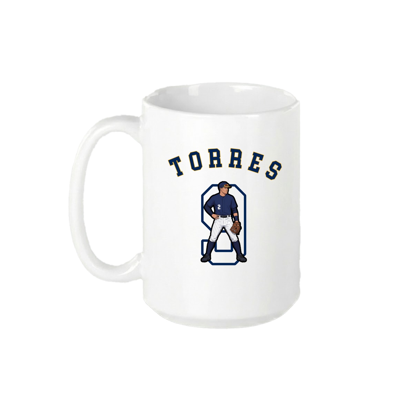 15oz Coffee Mug — Shirsey Arch in White