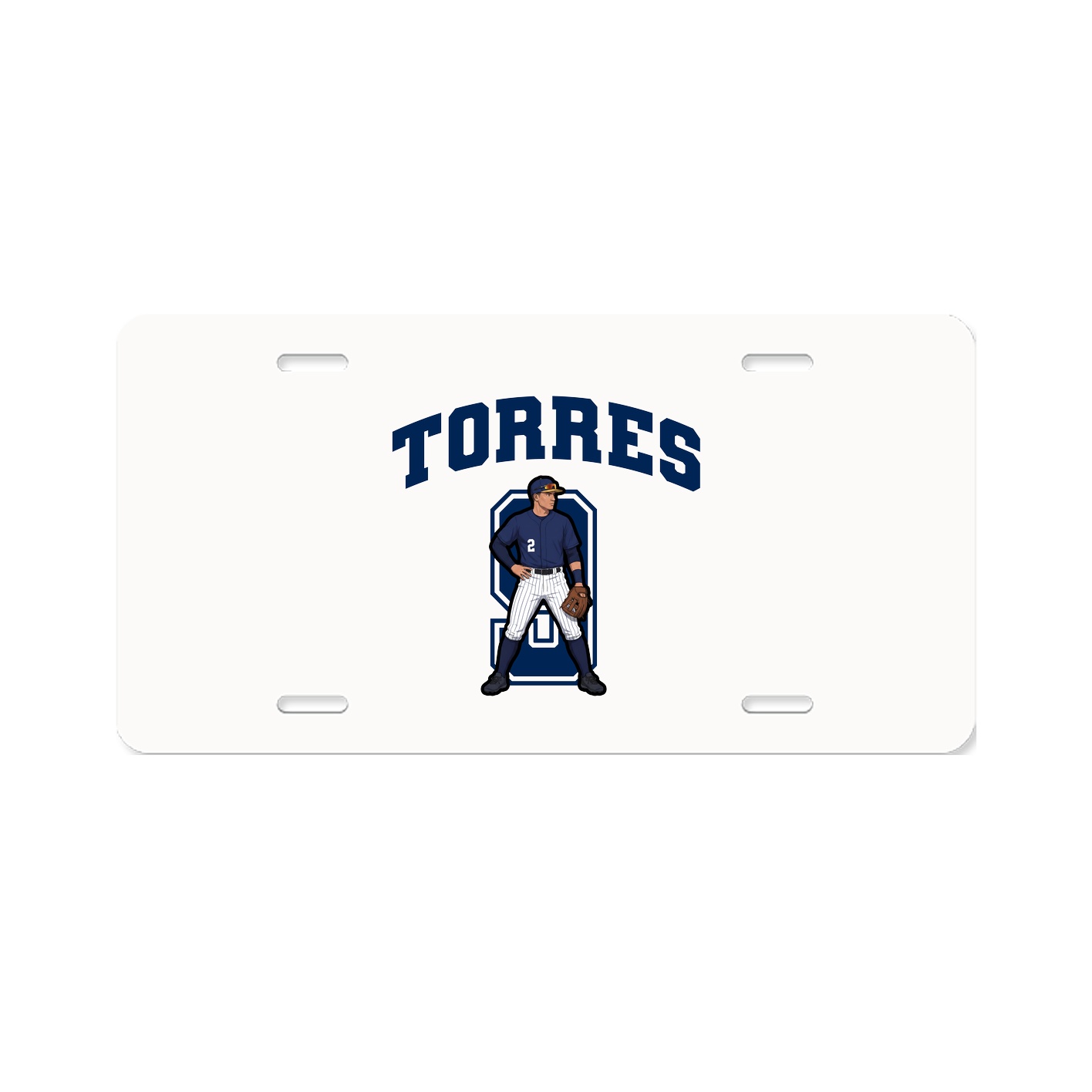 License Plate — Number in Classic