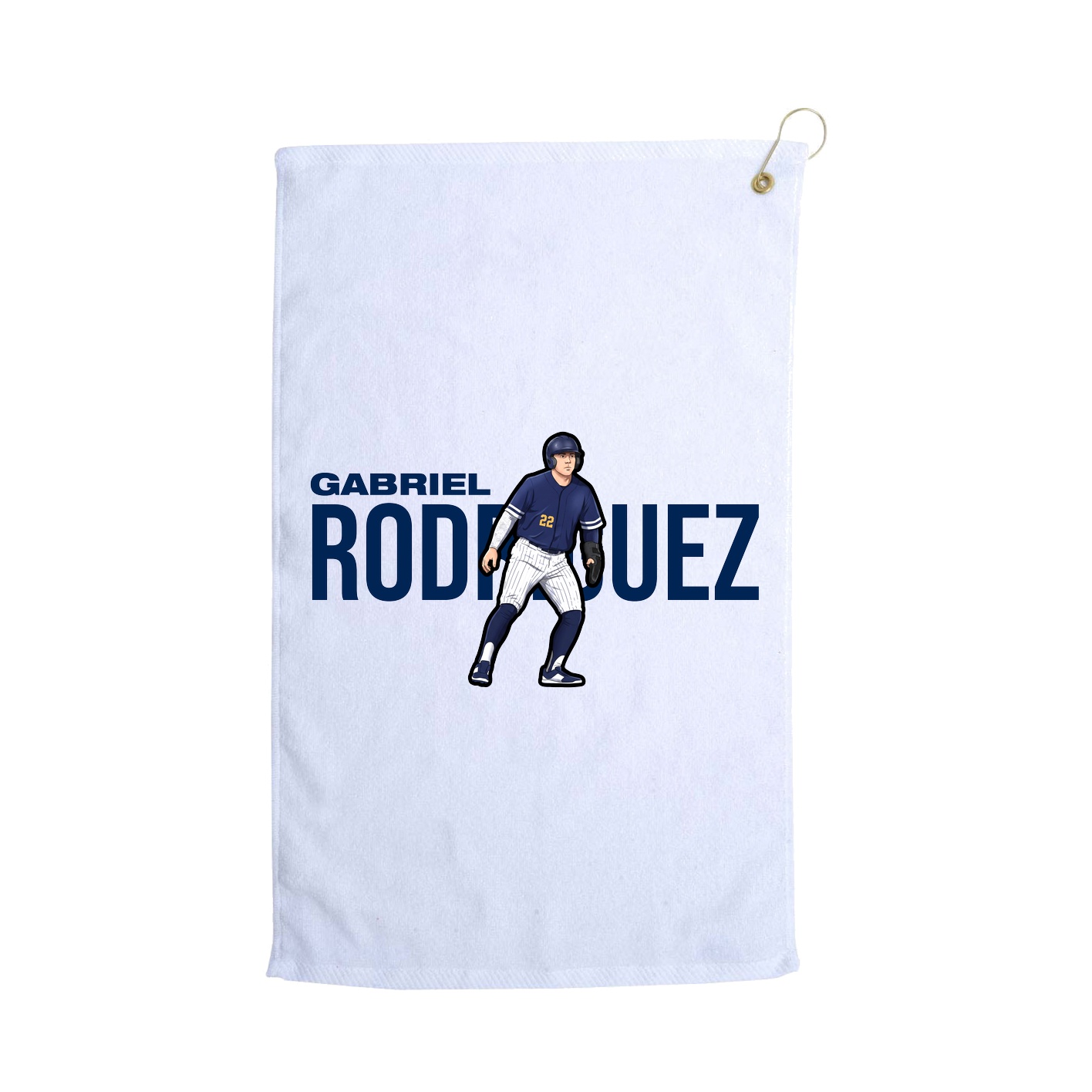 Golf Towel — Player Name in White