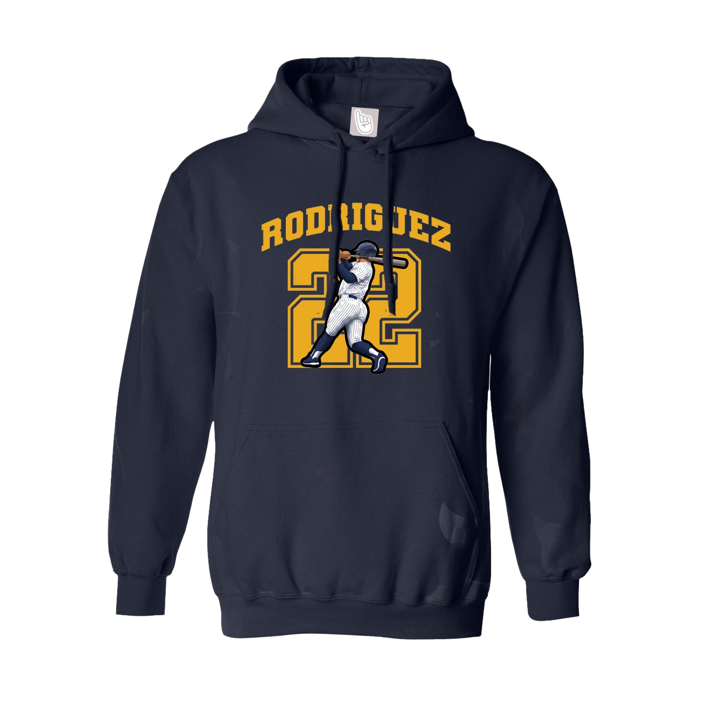 Hoodie — Number in Navy