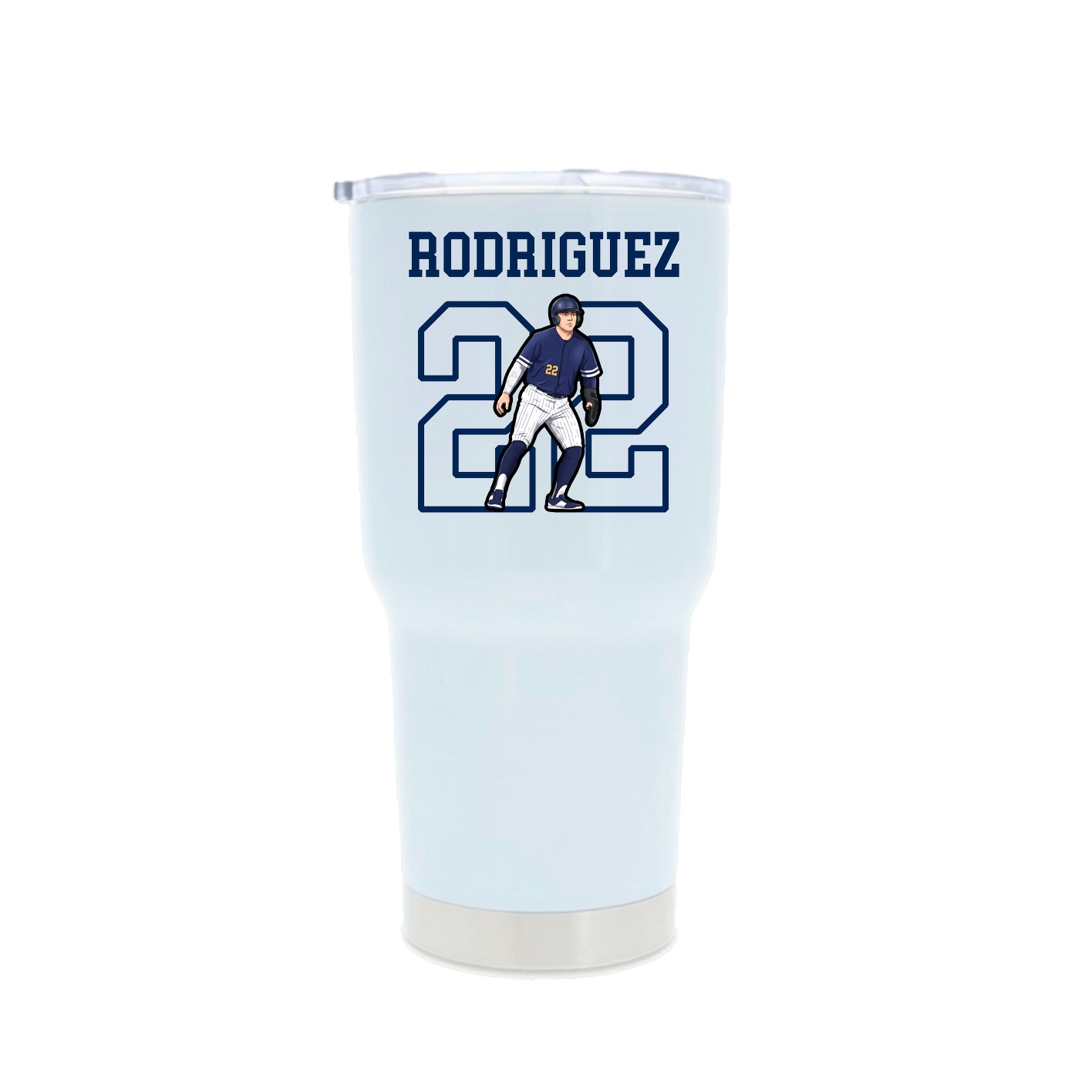 30oz Stainless Steel Tumbler — Shirsey in White