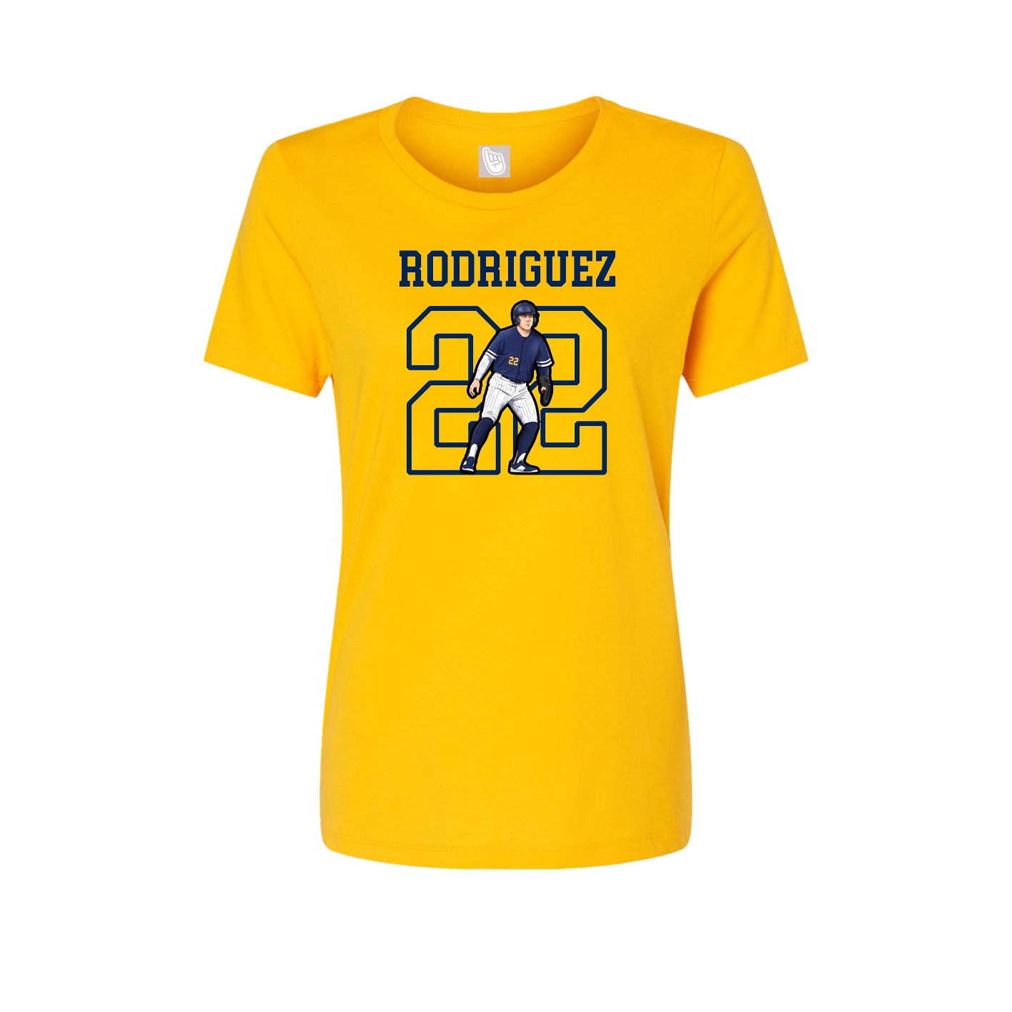 Fitted Women's Tee — Shirsey in Gold