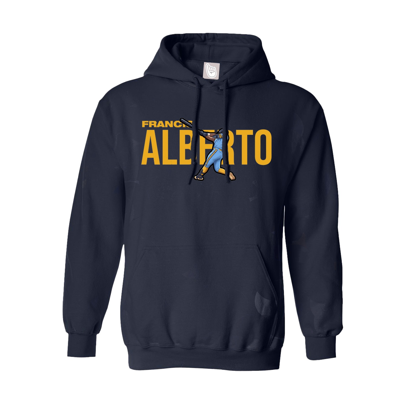 Hoodie — Player Name in Navy