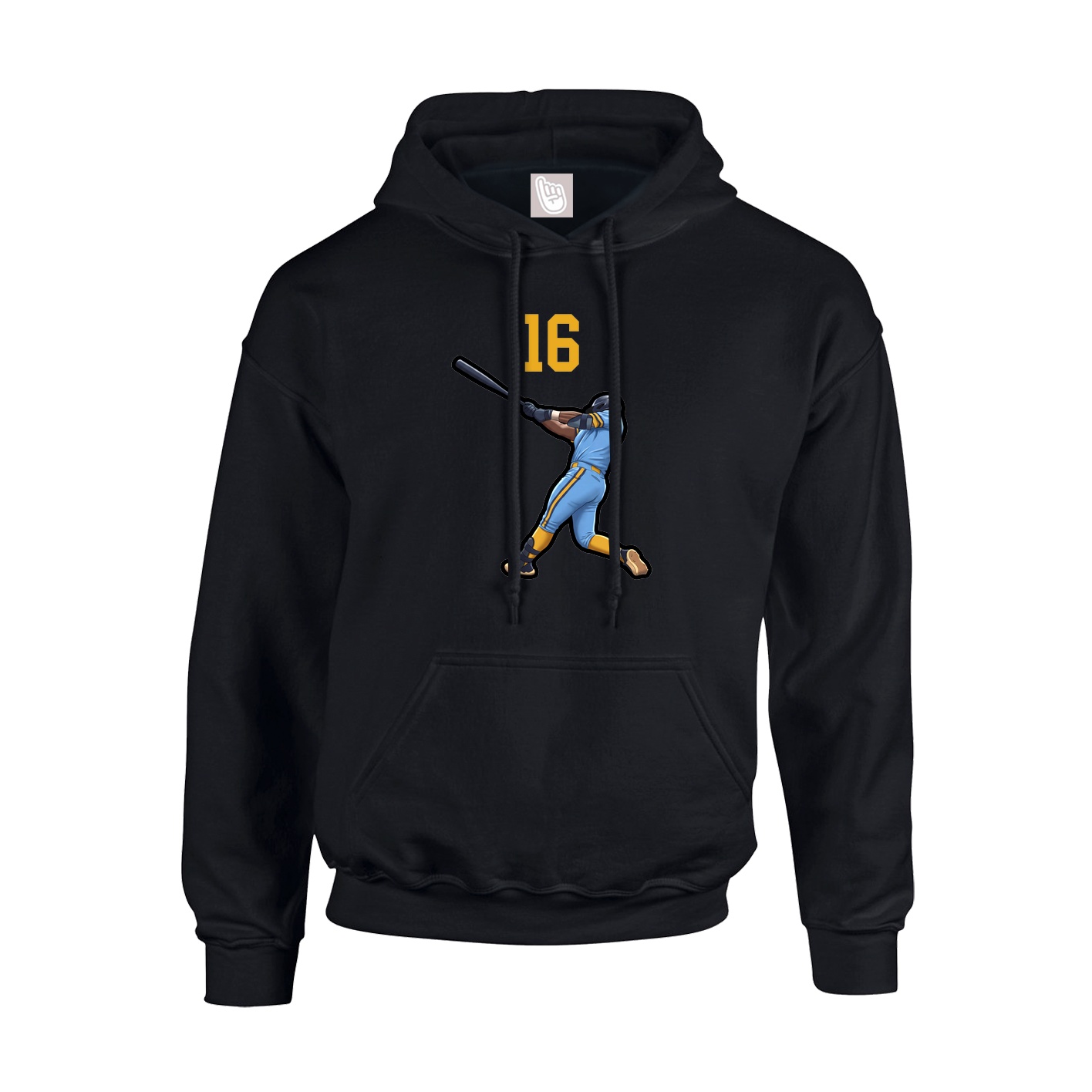 Youth Hoodie — Number Top in Black