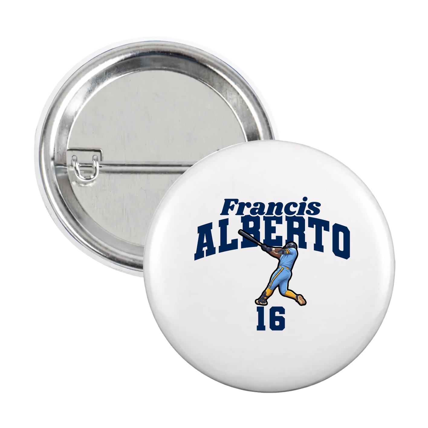 Game Day Button — Signature Arch in White