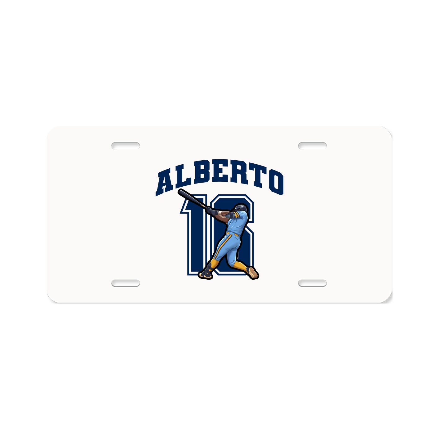 License Plate — Number in Classic