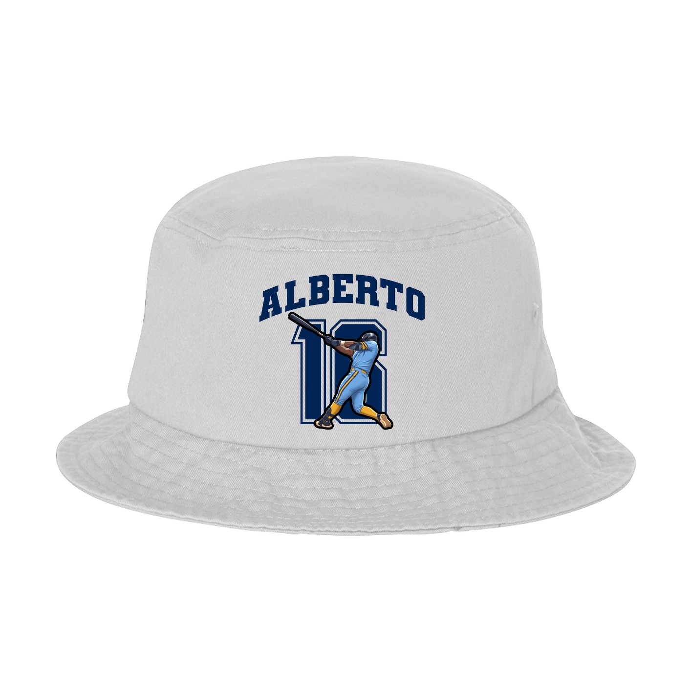 Bucket Cap — Number in White