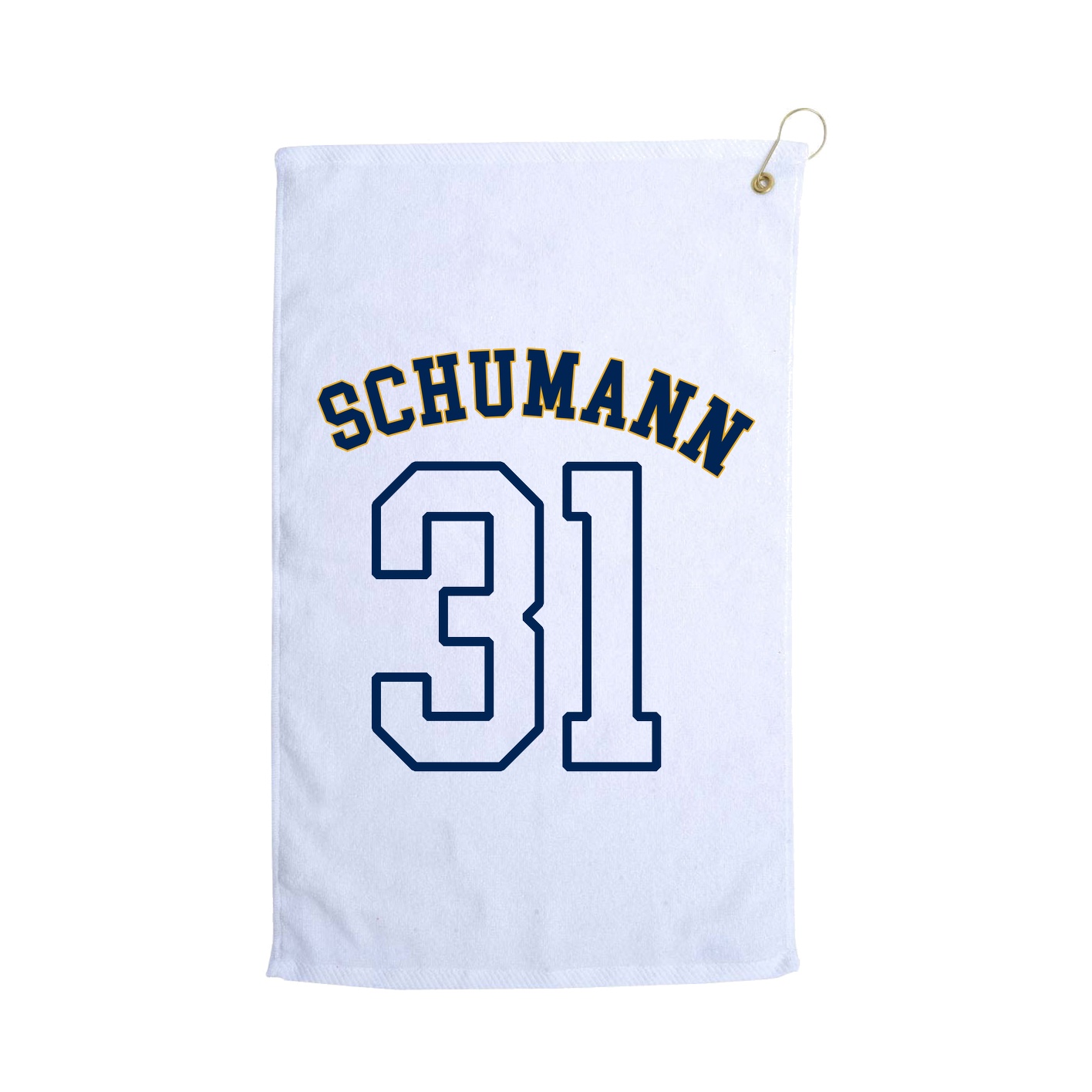Golf Towel — Shirsey Arch in White