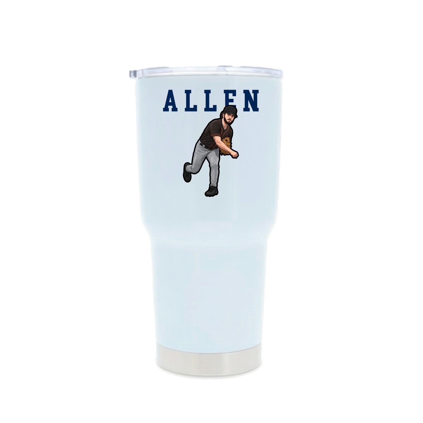 30oz Stainless Steel Tumbler — Shirsey in White