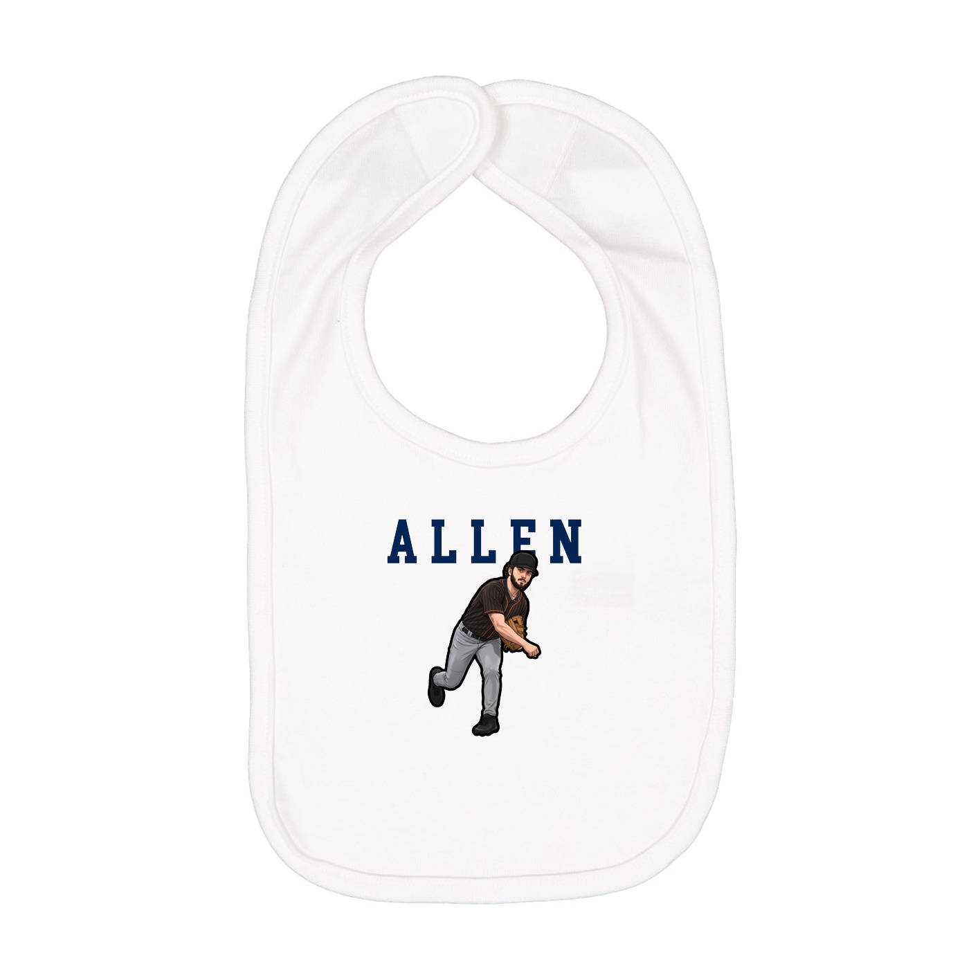 Infant Bib — Shirsey in White