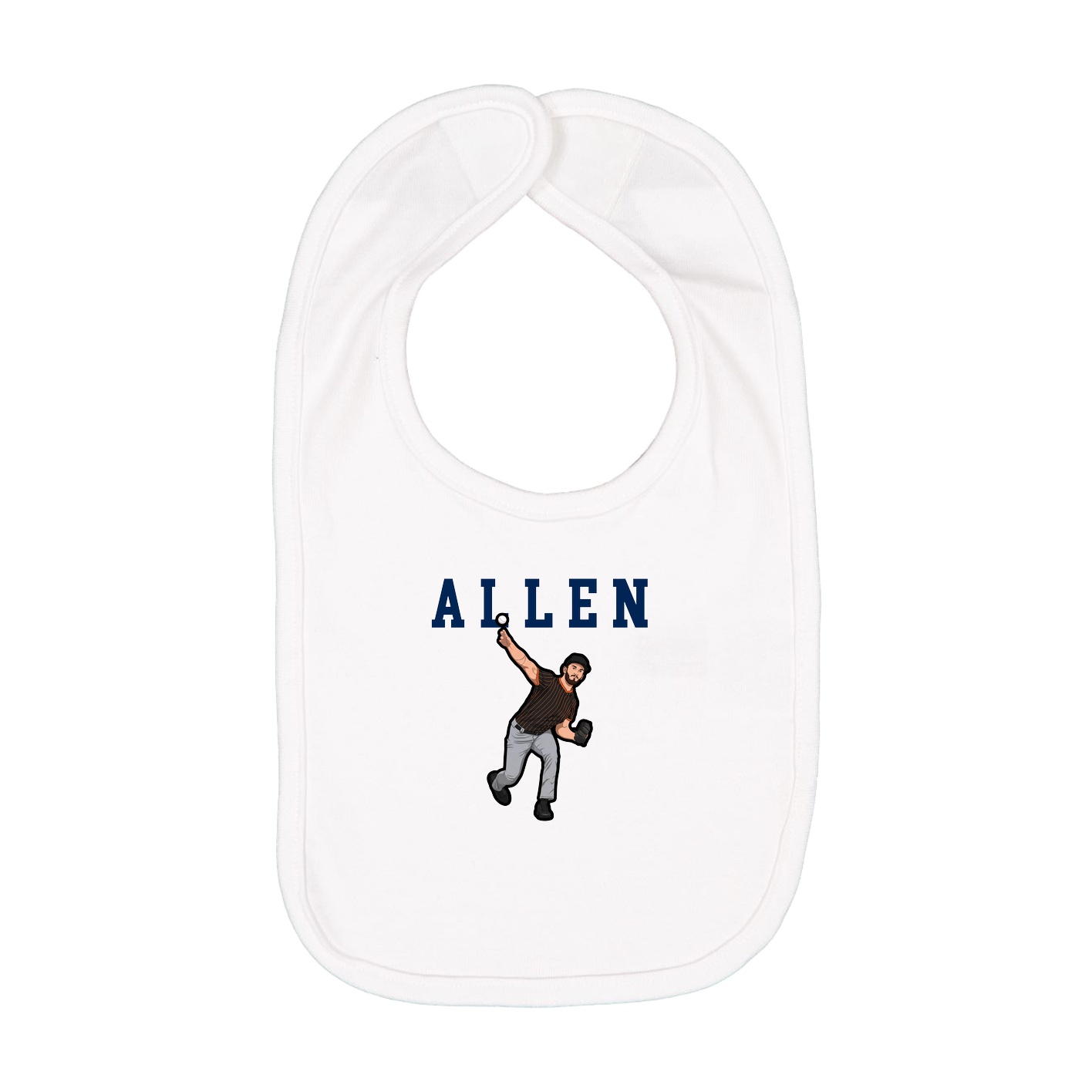 Infant Bib — Shirsey in White