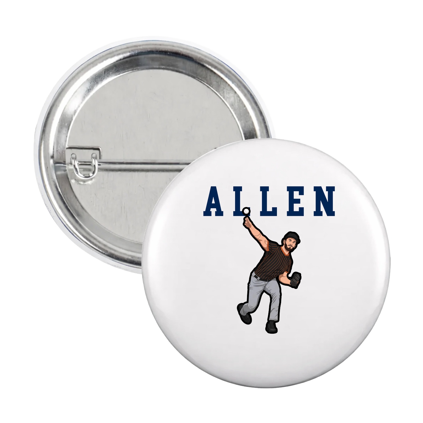 Game Day Button — Shirsey in White