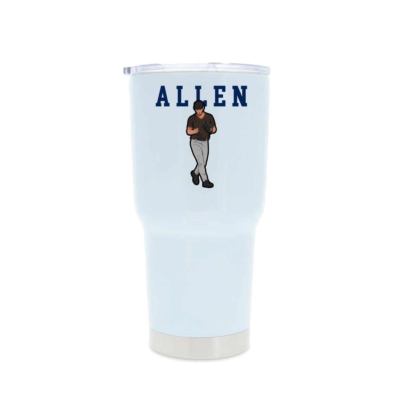 30oz Stainless Steel Tumbler — Shirsey in White