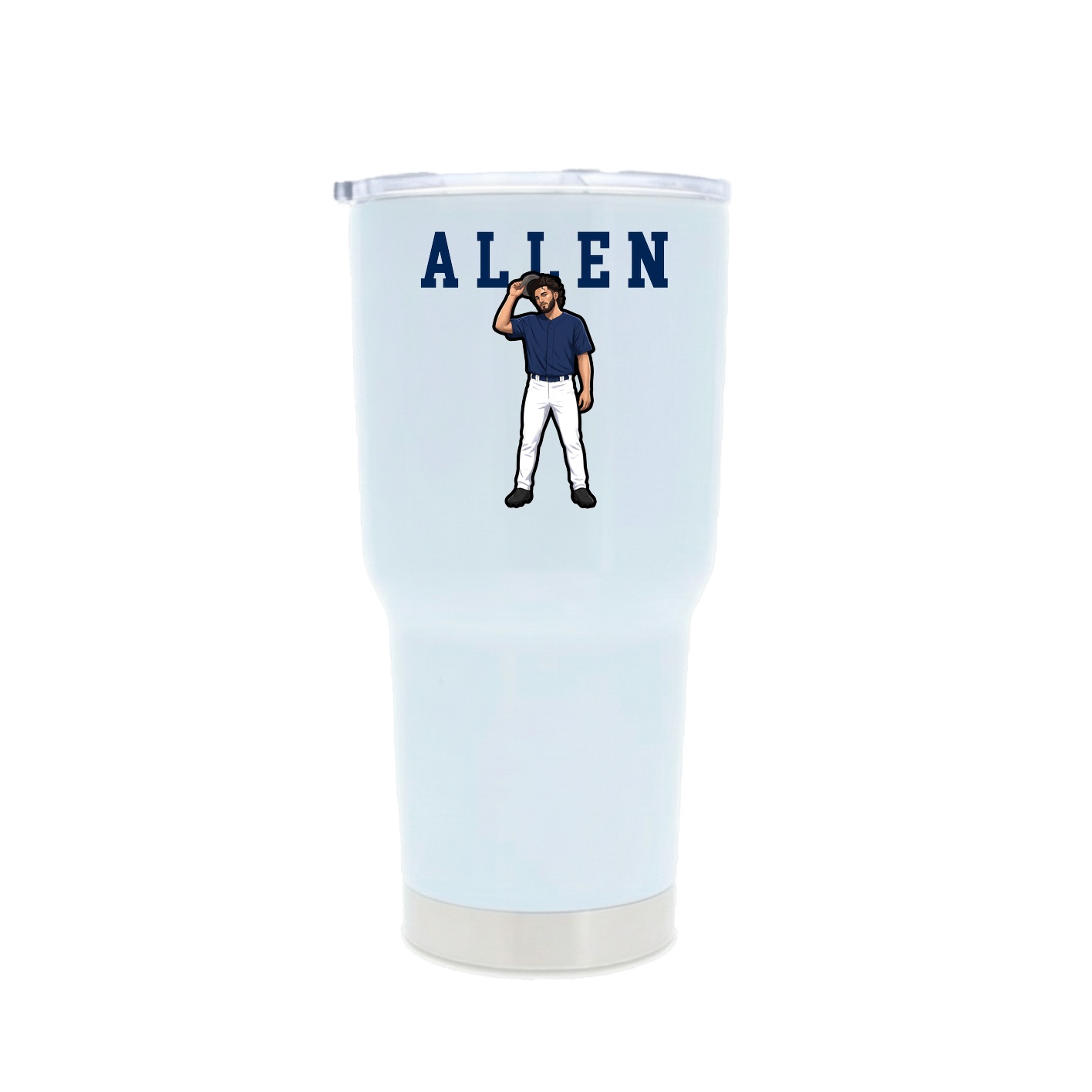 30oz Stainless Steel Tumbler — Shirsey in White
