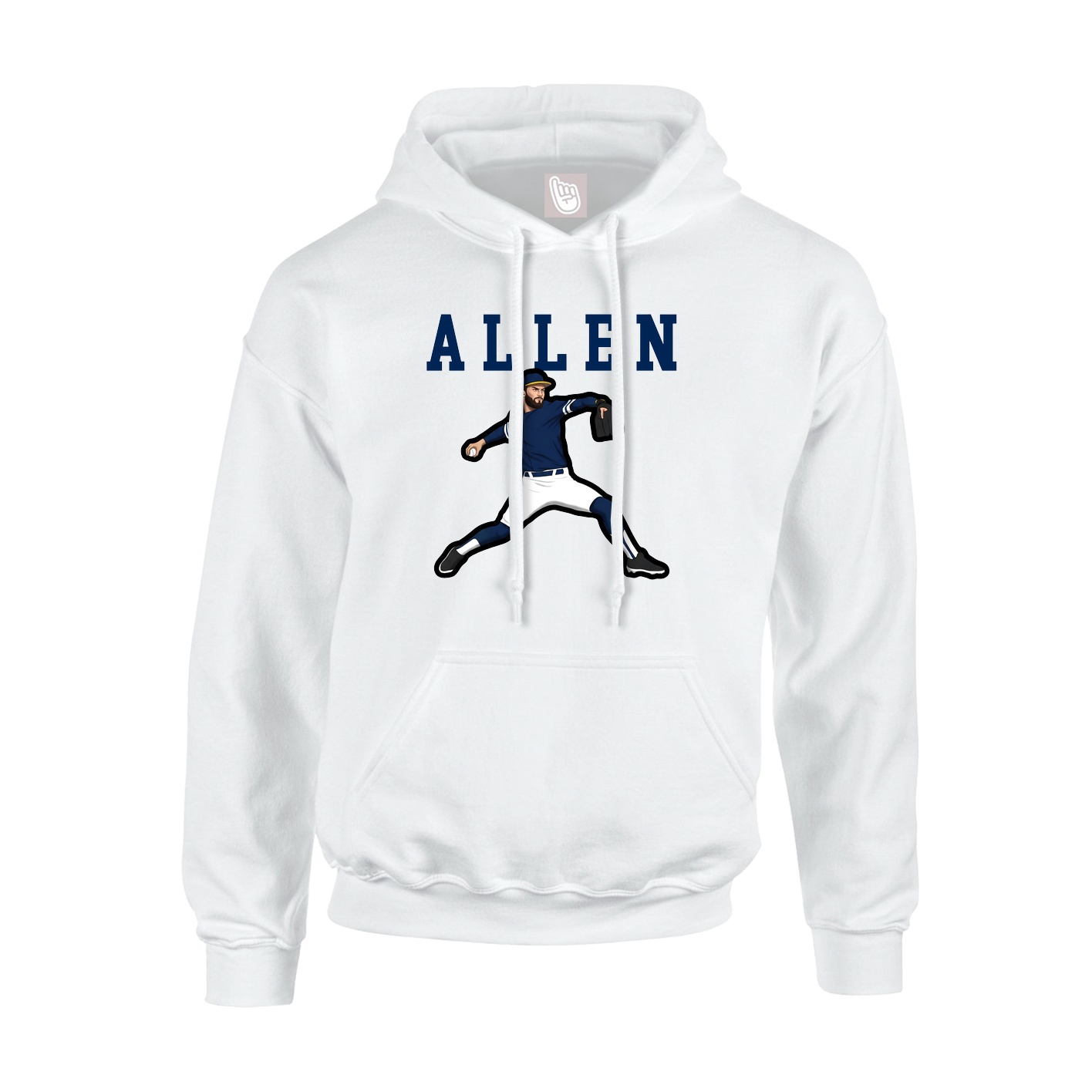 Hoodie — Shirsey in White