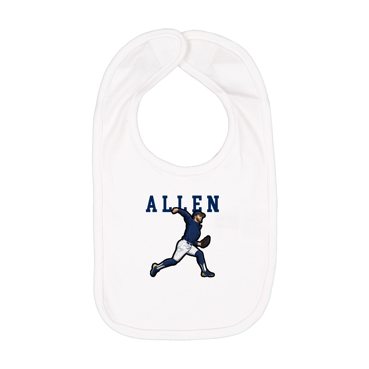 Infant Bib — Shirsey in White