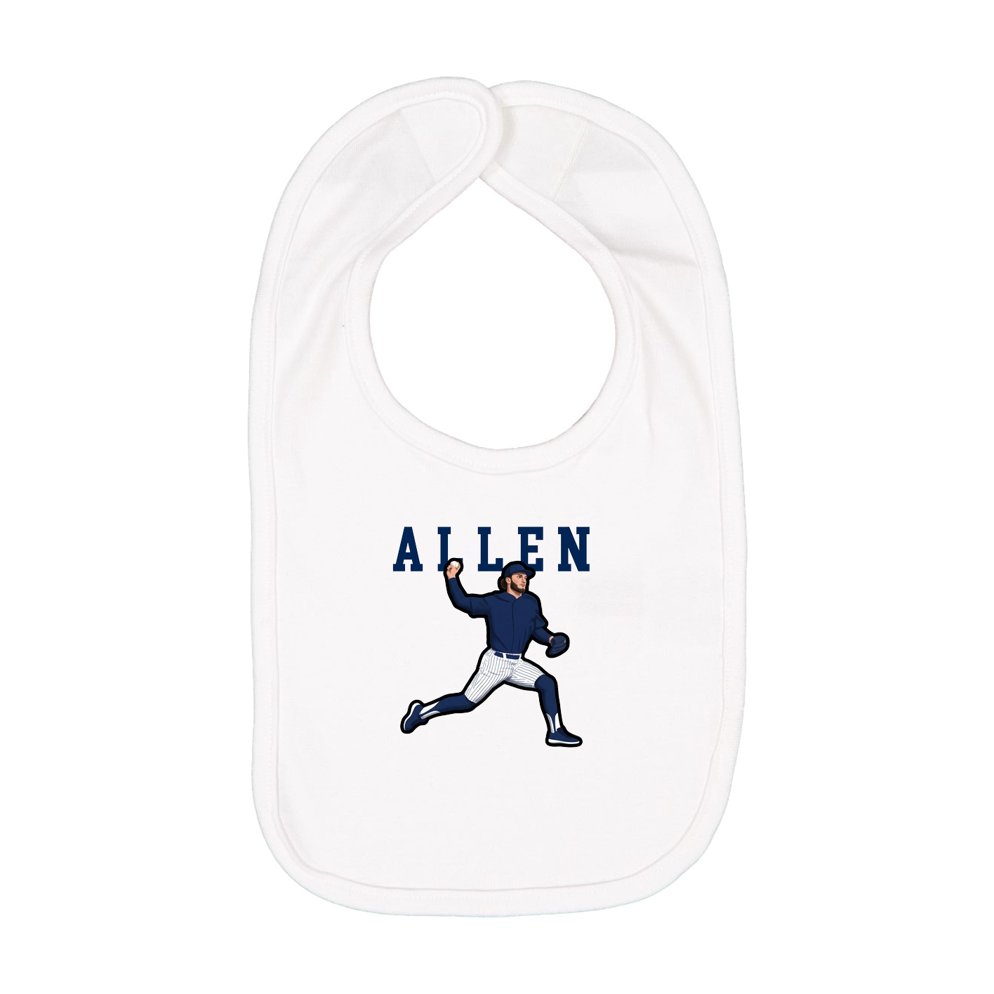 Infant Bib — Shirsey in White