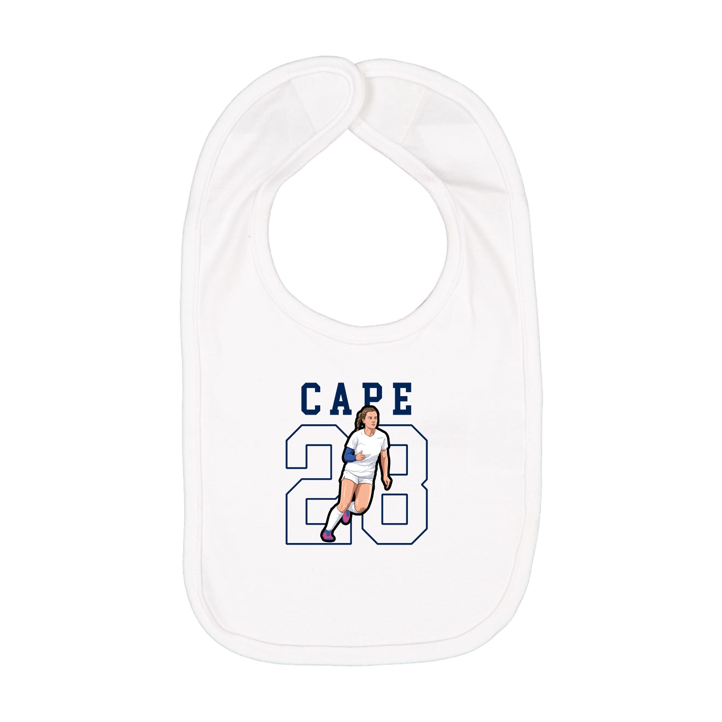 Infant Bib — Shirsey in White