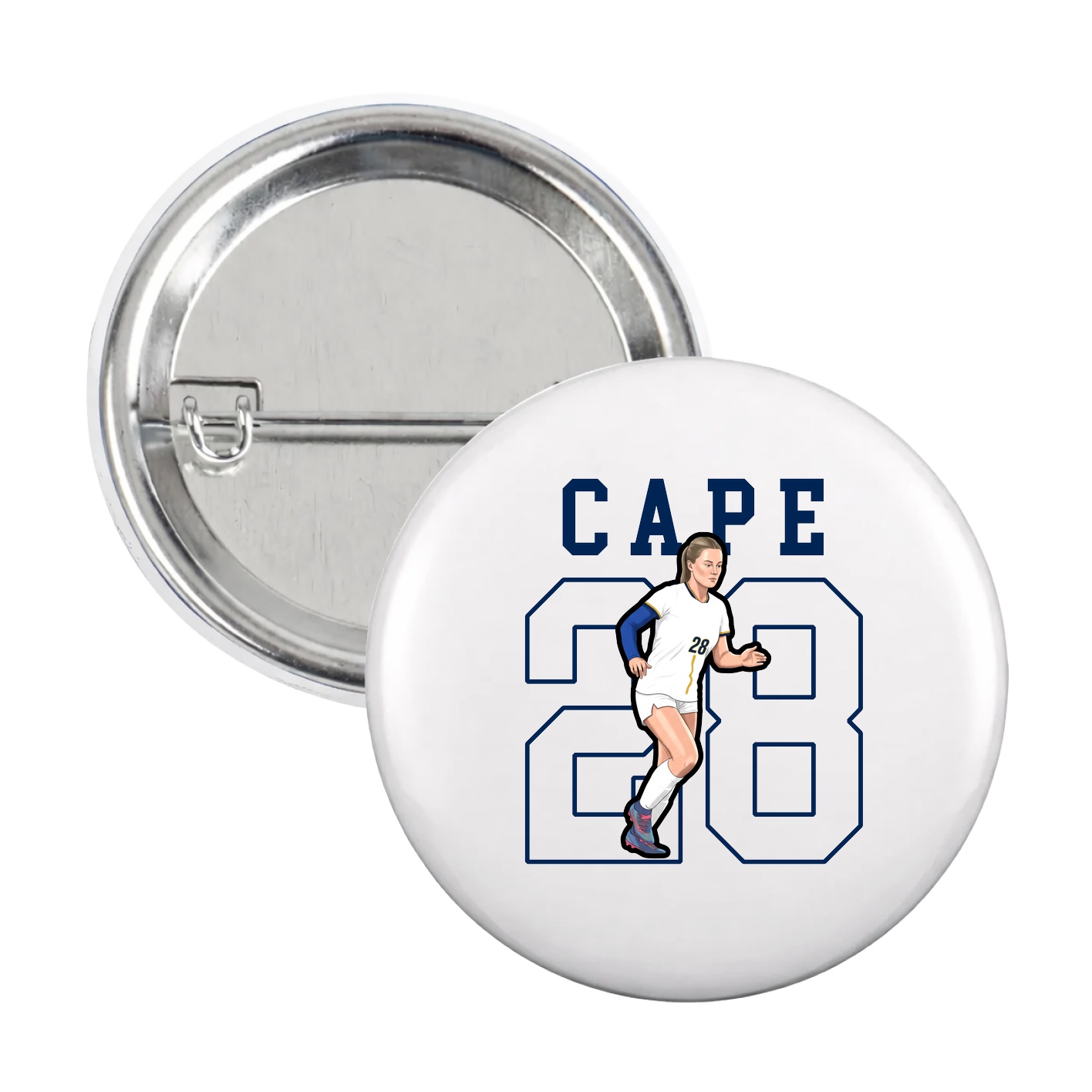 Game Day Button — Shirsey in White
