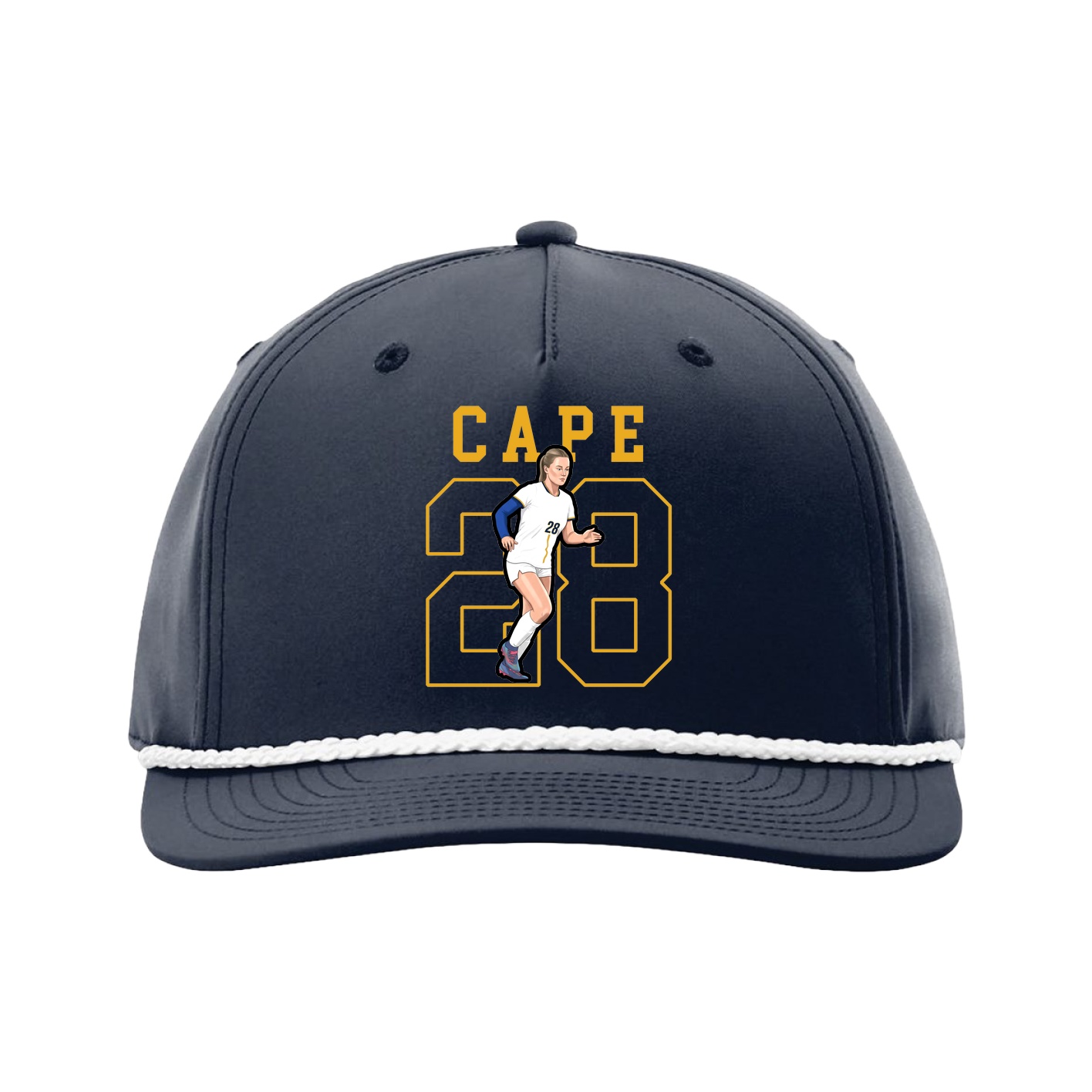 Five-Panel Classic Rope Cap — Shirsey in Navy