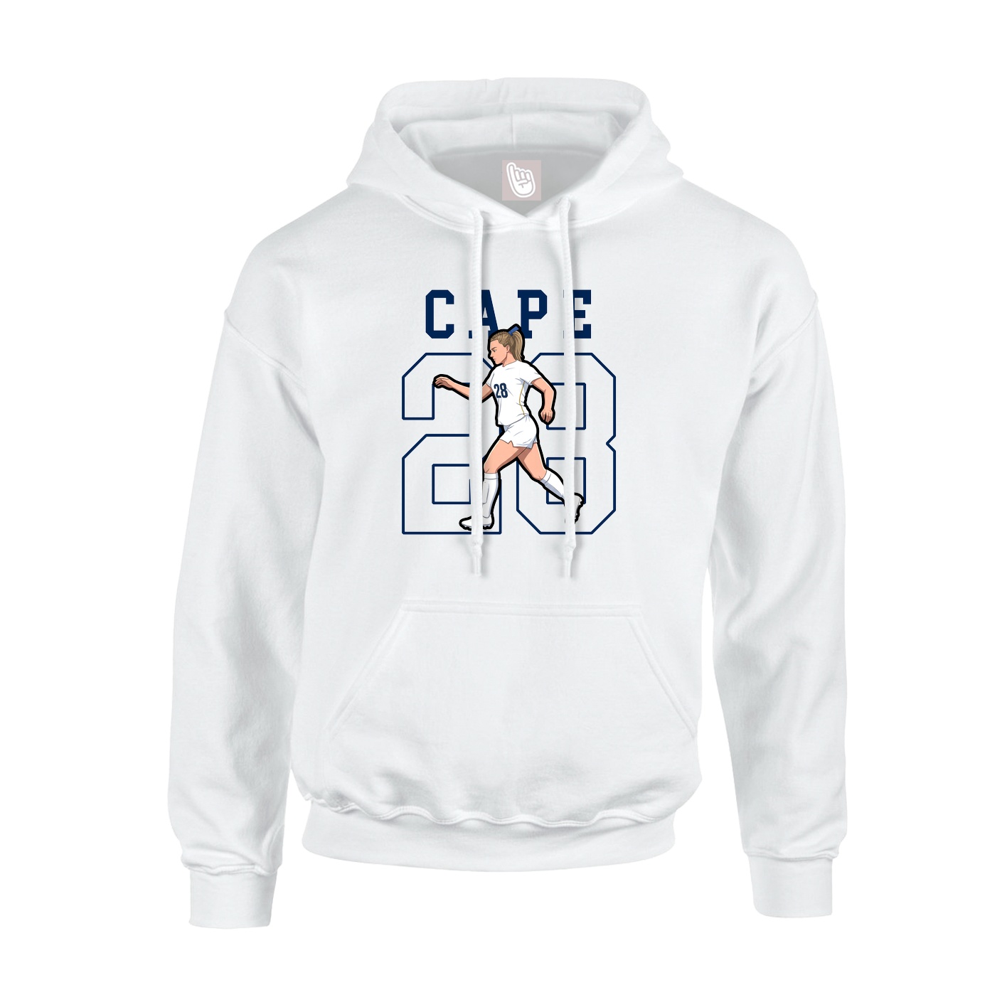 Hoodie — Shirsey in White