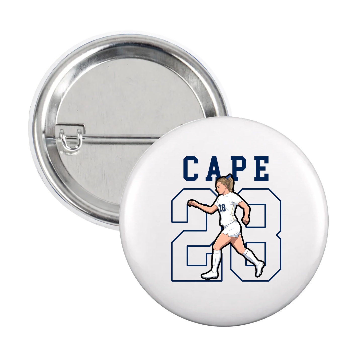 Game Day Button — Shirsey in White