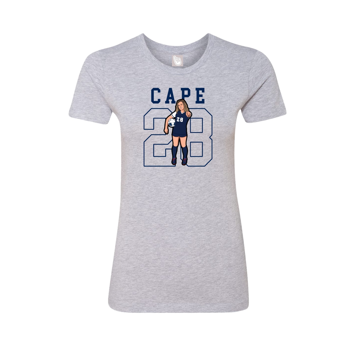 Fitted Women's Tee — Shirsey in Grey