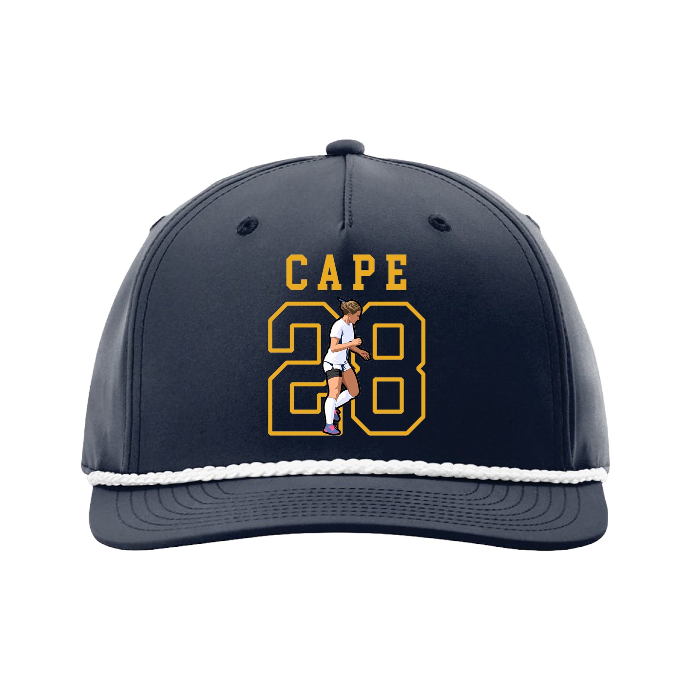 Five-Panel Classic Rope Cap — Shirsey in Navy